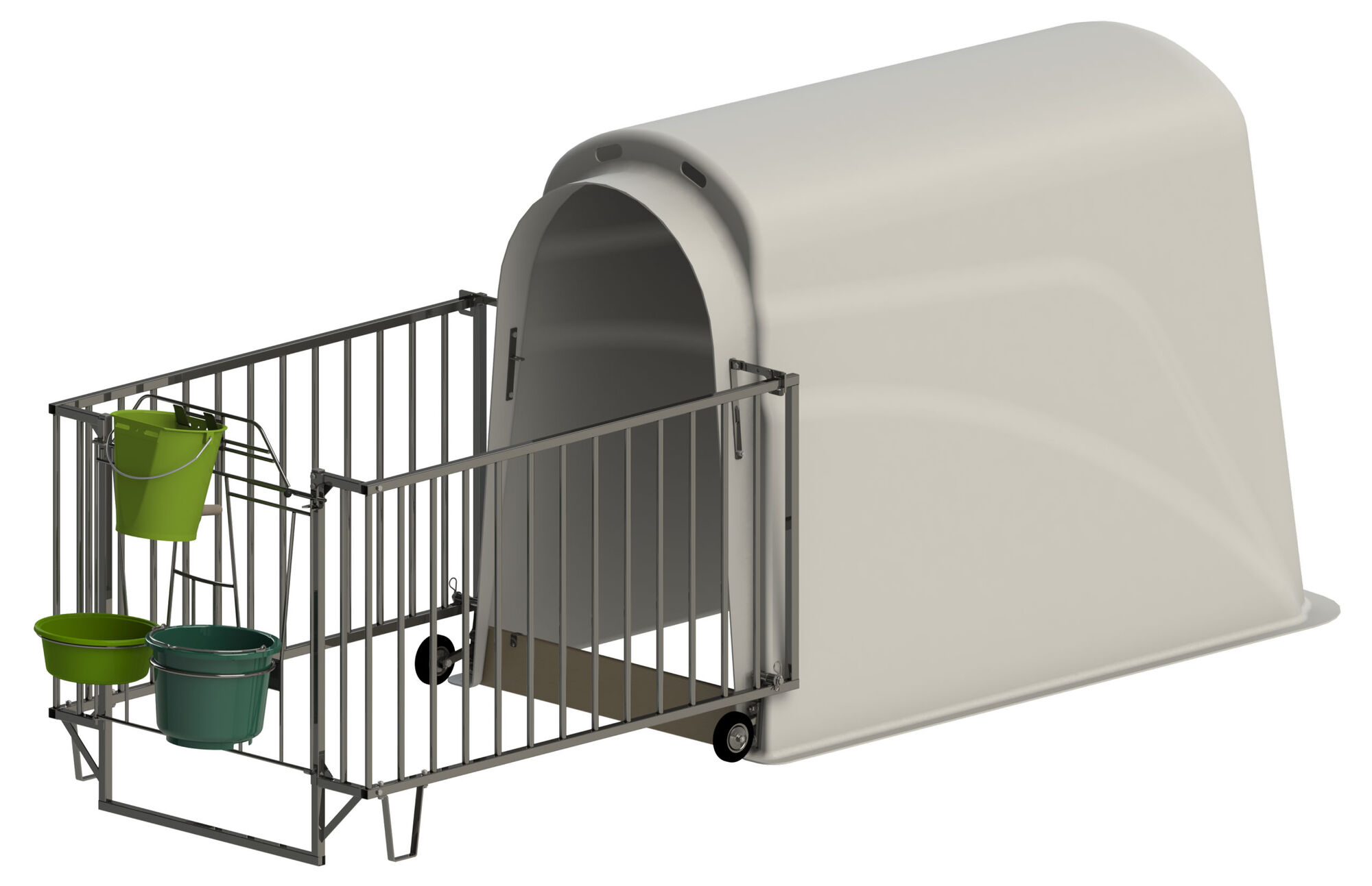 Kälberiglu CalfHouse Premium Plus mit schwerer Umzäunung von Kerbl 14585