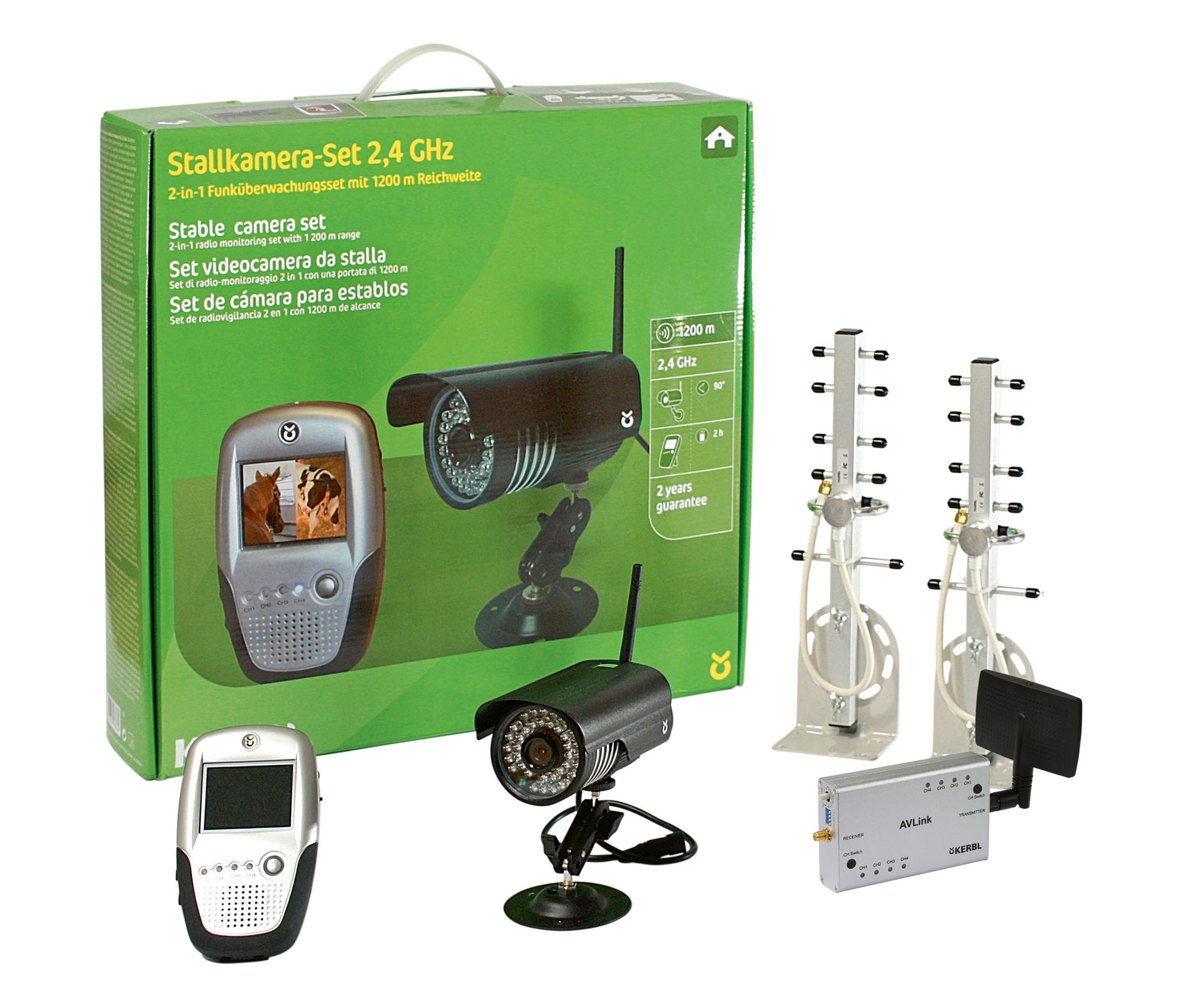 Stall- und Anhängerkamera-Set 2,4 GHz - Kerbl Stall- und Anhängerkamera-Set 2,4 GHz von Kerbl