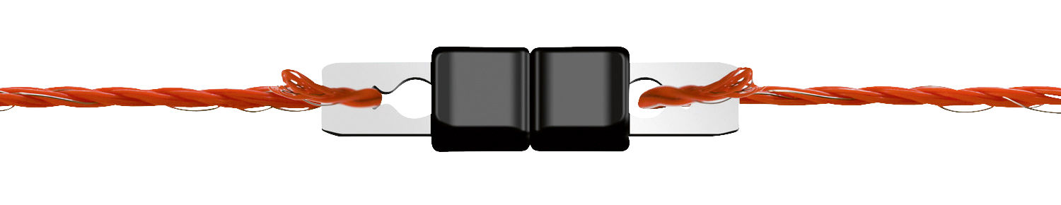 Litzenverbinder Litzclip® 3mm gerade Edelstahl | 10 Stück von Litzclip 442003/106