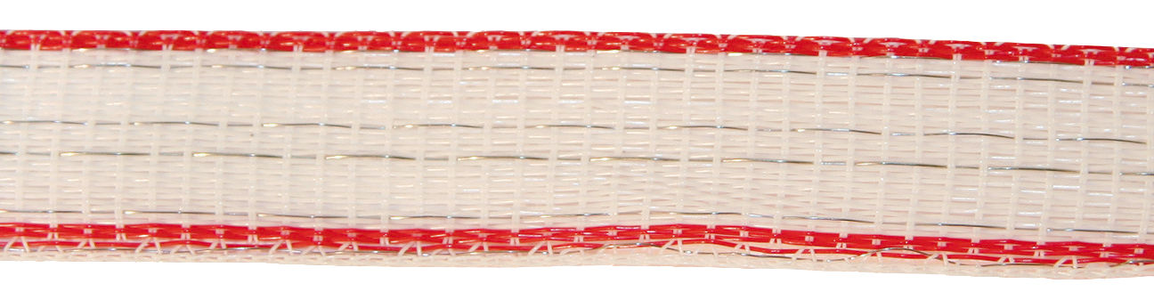 AKO Weidezaunband TopLine Plus 20 mm weiß/rot von AKO