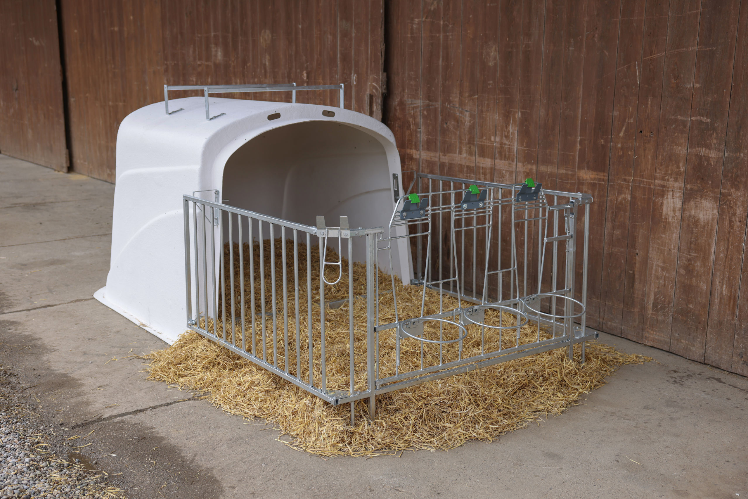 CalfHouse Premium DUO mit Umzäunung - Kerbl 14618 CalfHouse Premium DUO mit Umzäunung von Kerbl 14618