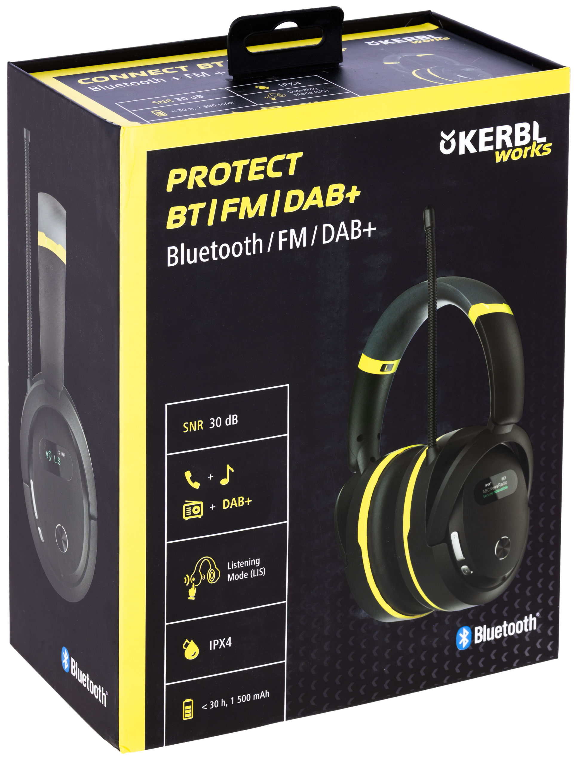 Kerbl works Multimedia Gehörschützer Protect mit DAB+, Radio- und Bluetooth-Funktion von Kerbl