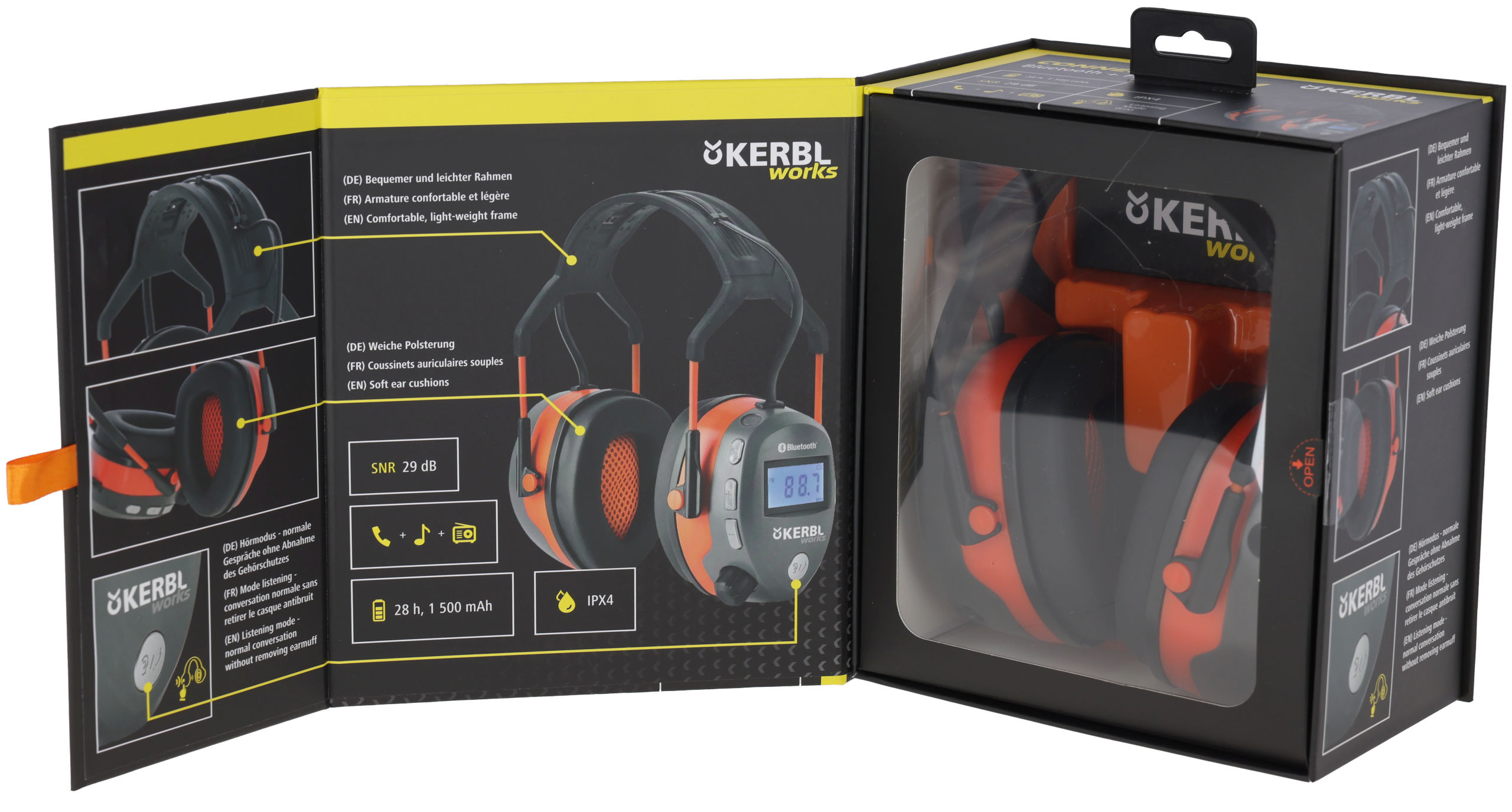 Multimedia Gehörschützer Connect mit Radio- und Bluetooth-Funktion - Kerbl 345131 Multimedia Gehörschützer Connect mit Radio- und Bluetooth-Funktion von Kerbl 345131