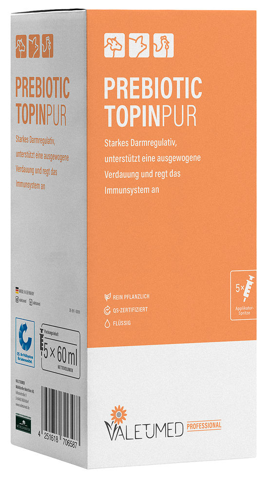 Ergänzungsfuttermittel Topinpur Prebiotic | 5 x 60 ml - Valetumed Ergänzungsfuttermittel Topinpur Prebiotic | 5 x 60 ml von Valetumed