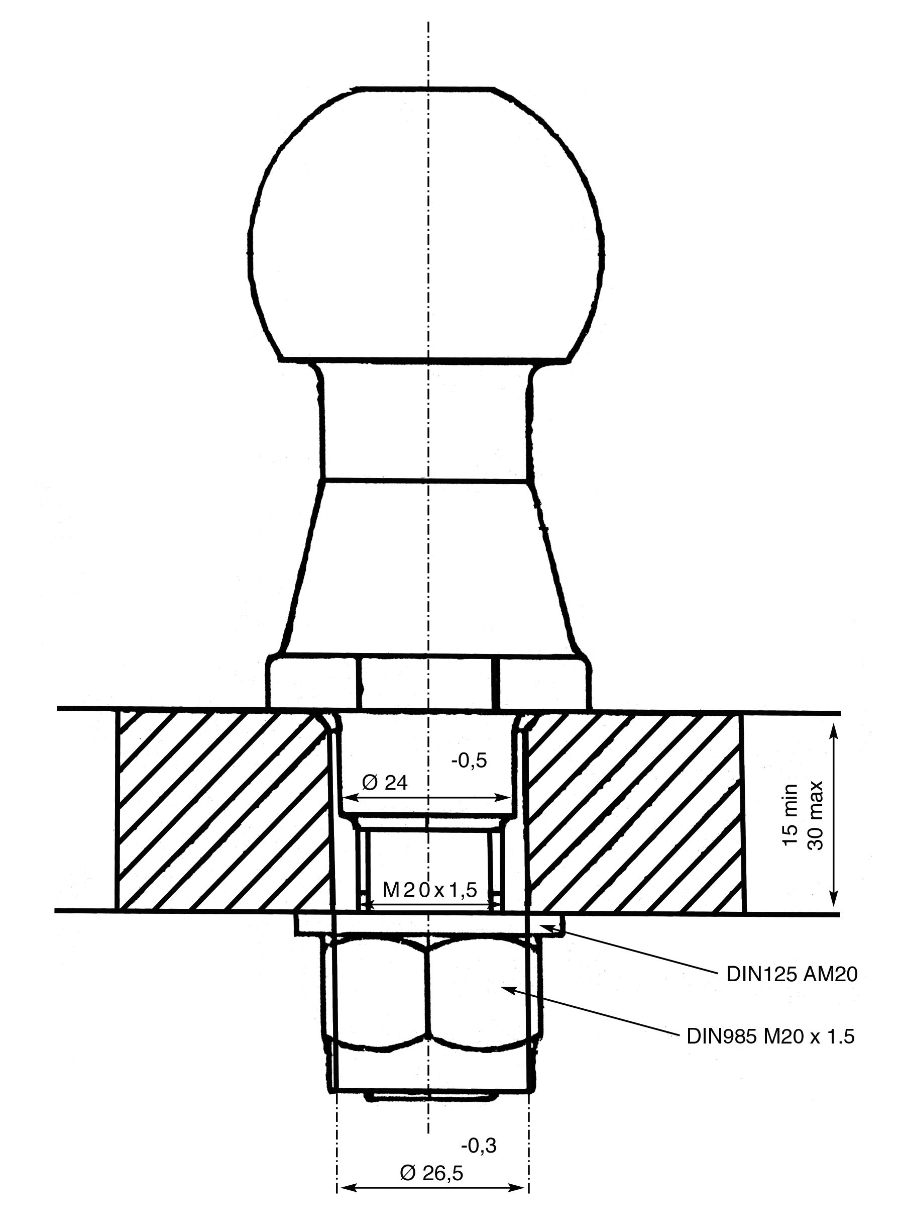 Anhängebolzen von Kerbl 29770
