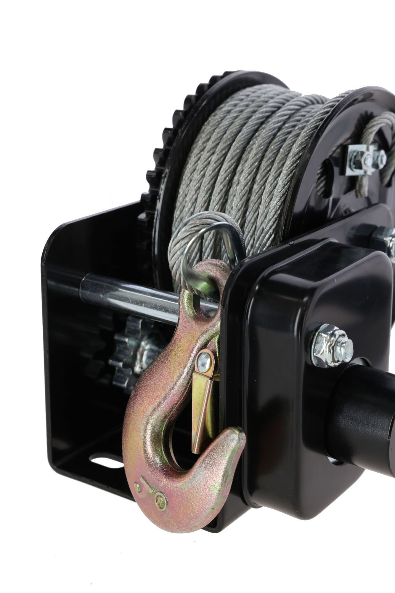 Seilwinde Hand Winch mit manueller Bremse, 10m Seil max. Zugbelastung 360 kg - 37114 Seilwinde Hand Winch mit manueller Bremse, 10m Seil max. Zugbelastung 360 kg von 37114